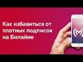 Как отключить и запретить платные подписки на Билайн навсегда или услуга "Контроль расходов"