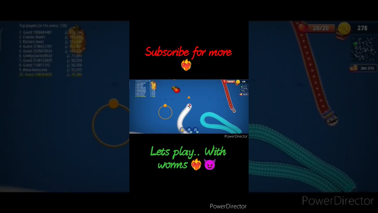 worms 😈❤️‍🔥 gameplay  