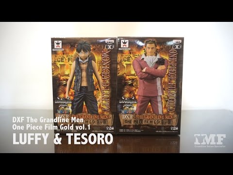  One Piece DXF the Grandline Men One Piece Film Gold Vol.1 Luffy  & Tesoro Complete Set Banpresto Japan : Toys & Games