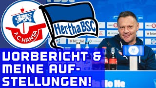Hansa Rostock vs. Hertha BSC! Vorbericht & meine Aufstellungen. Dritter Sieg in Folge.