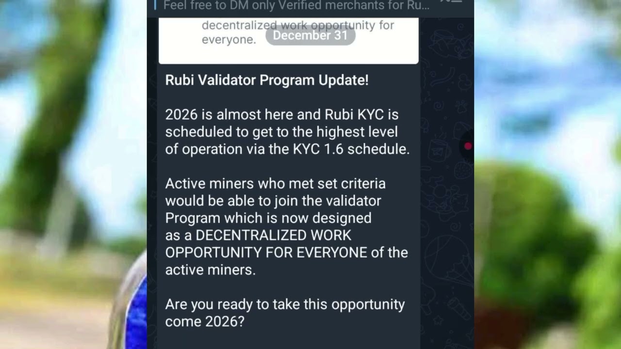 How to Earn Weekly as Rubi Validator