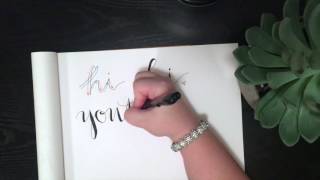 Hand Lettering 101 - Faux Calligraphy