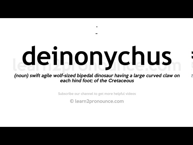 deinonychus - Wiktionary, the free dictionary