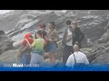 Dua Lipa heads to Coogee beach with friends following Aussie tour