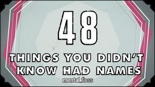 48 Names for Things You Didn't Know Had Names  mental_floss on YouTube (Ep. 26)