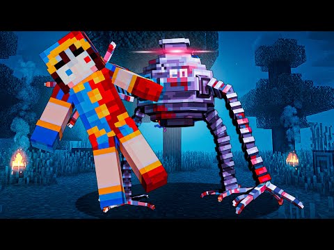 I survived 24 HOURS against OMNIDROIDS in Minecraft 👽
