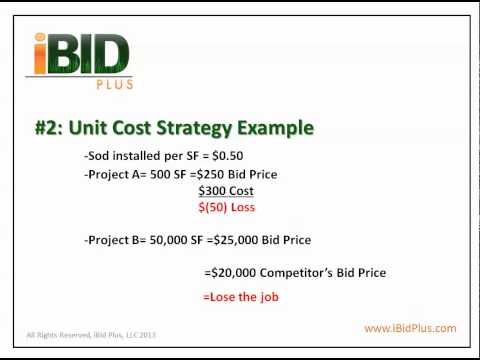 What Percentage Of Landscape Bid Is Equipment?