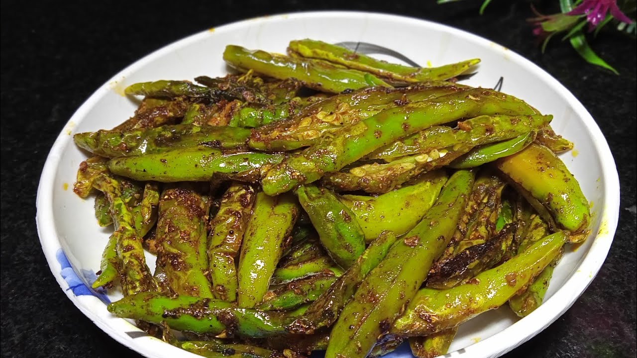 Green Chilli Fry Recipe Simple & tasty green chilli Easy & Quick