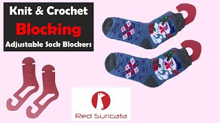 Littlejohn&#39;s Yarn Review of Red Suricata Adjustable Sock Blockers