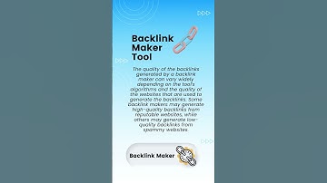 "Revolutionize Your Backlinking Strategy with Backlink Maker Tool #BacklinkMaker #SEO #LinkBuilding"