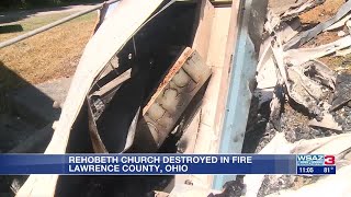 Fire destroys church in Lawrence County, Ohio
