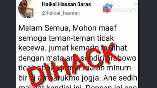 Akunnya Dihack, Ini Kata Babe Haikal Hasan