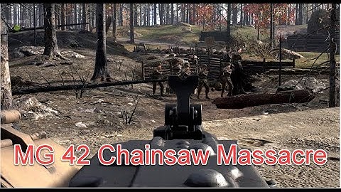 Hell Let Loose - MG42 Chainsaw Massacre Garrison Spawn Camping Valhalla Gameplay