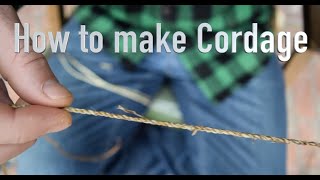 How to make cordage with dogbane