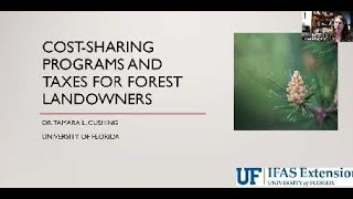 Cost Sharing Programs and Taxes for Forest Landowners