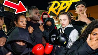 BOXING DRILL RAPPERS IN THE HOOD! *LAST TO GET KNOCKED OUT * NOTICUZ VS DD OSAMA x SUGARHILLDDOT OPS