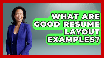 What Are Good Resume Layout Examples? - Graphic Design Nerd