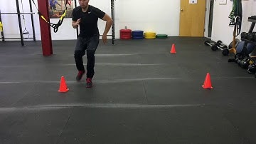 4 Cône Drill: Back Pedal + Spint diagonal