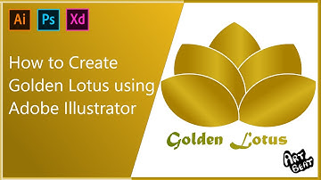 How to Create Golden Lotus using Adobe Illustrator