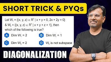 Diagonalization of Matrix | Algebraic Multiplicity & Geometric Multiplicity | MSQs Series by Gp sir