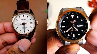 Rose Gold Watches ⎹ Seiko Srpe58k1 and Sarb072