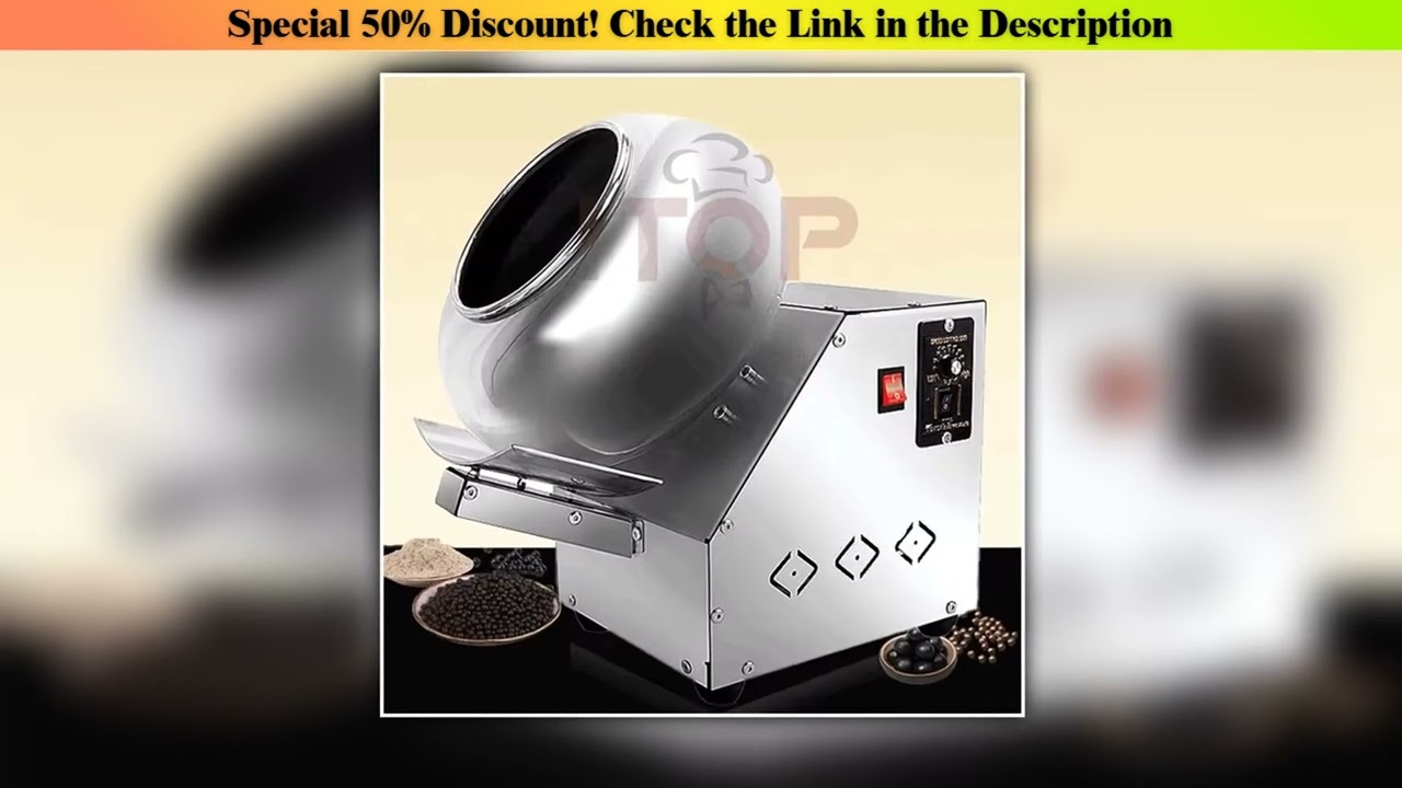 Best Seller ITOP Chocolate Sugar Coasting Machine 30cm Roller Commercial Small Candy Coater Machine