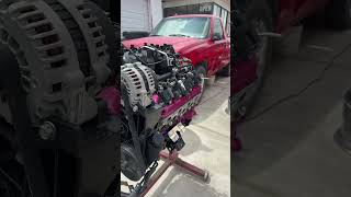 how to swap a v6 to v8 chevy gm 99-07 classic #mechanic #diy #builtnotbought
