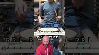 Beginner Double Stroke Roll Exercise To Learn On Drums #shorts #reaction