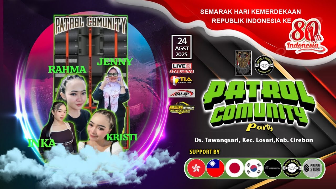 LIVE PATROL COMUNITY PARTY // DS. TAWANGSARI LOSARI CIREBON 24 AGUSTUS 2025