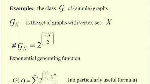 Prof. David Wagner | Combinatorial enumeration I