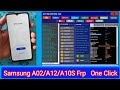 One Click - Samsung A10s/A02/A12 Frp Bypass | 2023 Frp Tool | Talk Back Not Working Disabler Install