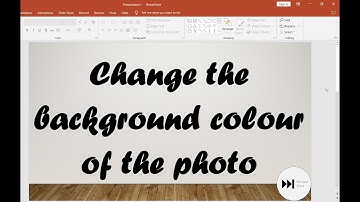 Making Passport Size Photo Using PowerPoint 2019-Changing photo background color