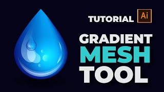How to make 3d water drop  |  Adobe Illustrator Tutorial