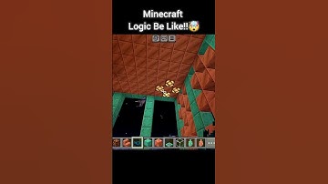 Minecraft Logic Be Like!! 💀🤯 #shorts #minecraft #gaming #bossmjb