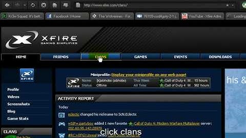 make an xfire clan