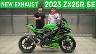 New Exhaust For 2023 Kawasaki ZX25R SE