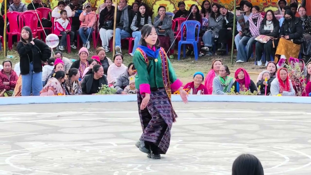 Bhutanese solo dance at Torgya Festival Bomdila 