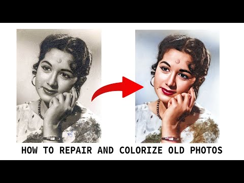 How to Repair and Colorize Old Photos Adobe Photoshop Tutorial @TapashEditz