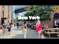 [4K]🇺🇸NYC Summer Walk in DUMBO🌈🌻Brooklyn Flea, Manhattan Bridge & Time Out Market |June 20, 2021