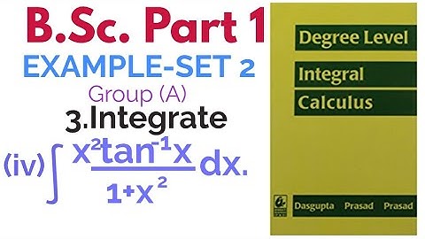 Integrate x^2 tan^-1x dx/1+x^2