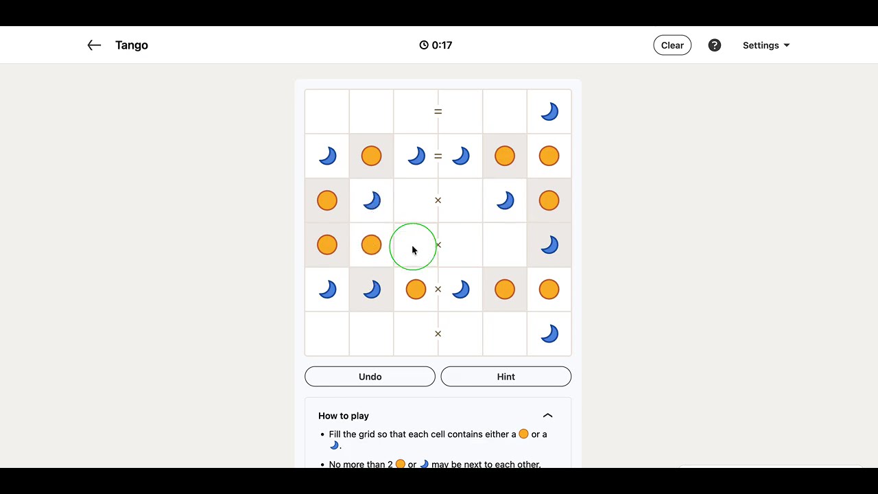 LinkedIn Tango Answer Today - Puzzle #500 | 19 February 2026