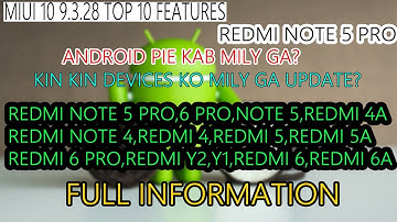 MIUI 10 9.3.28 Beta Update | Redmi Note 5 Pro MIUI 10 9.3.28 Pie 9.0 | MIUI 10 9.3.28 Rollout info