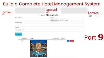 Build a Hotel Management System in Laravel 11 Part 9| Full Project Tutorial