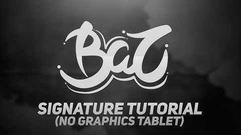 How to make a Signature in Illustrator Without a Graphics Tablet! - Tutorial