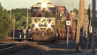 NS 25V Intermodal west by Alliance AC44C6M ES44DC Dash9  lash up 9-4-20