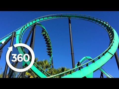 Mega Coaster: Get Ready for the Drop (360 Video) 60FPS