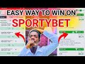 Easy way to win bet on sportybet everyday  simple trick2024