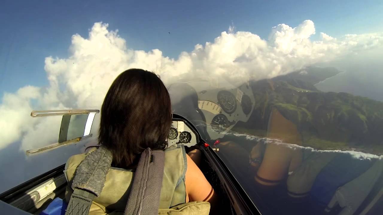 Hawaii glider aerobatic flight 12/2013, Go Marie!! YouTube