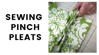 Sewing Pinch Pleats