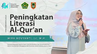 PENYULUH AGAMA ISLAM AWARD 2023 || KATEGORI PENINGKATAN LITERASI AL-QUR'AN